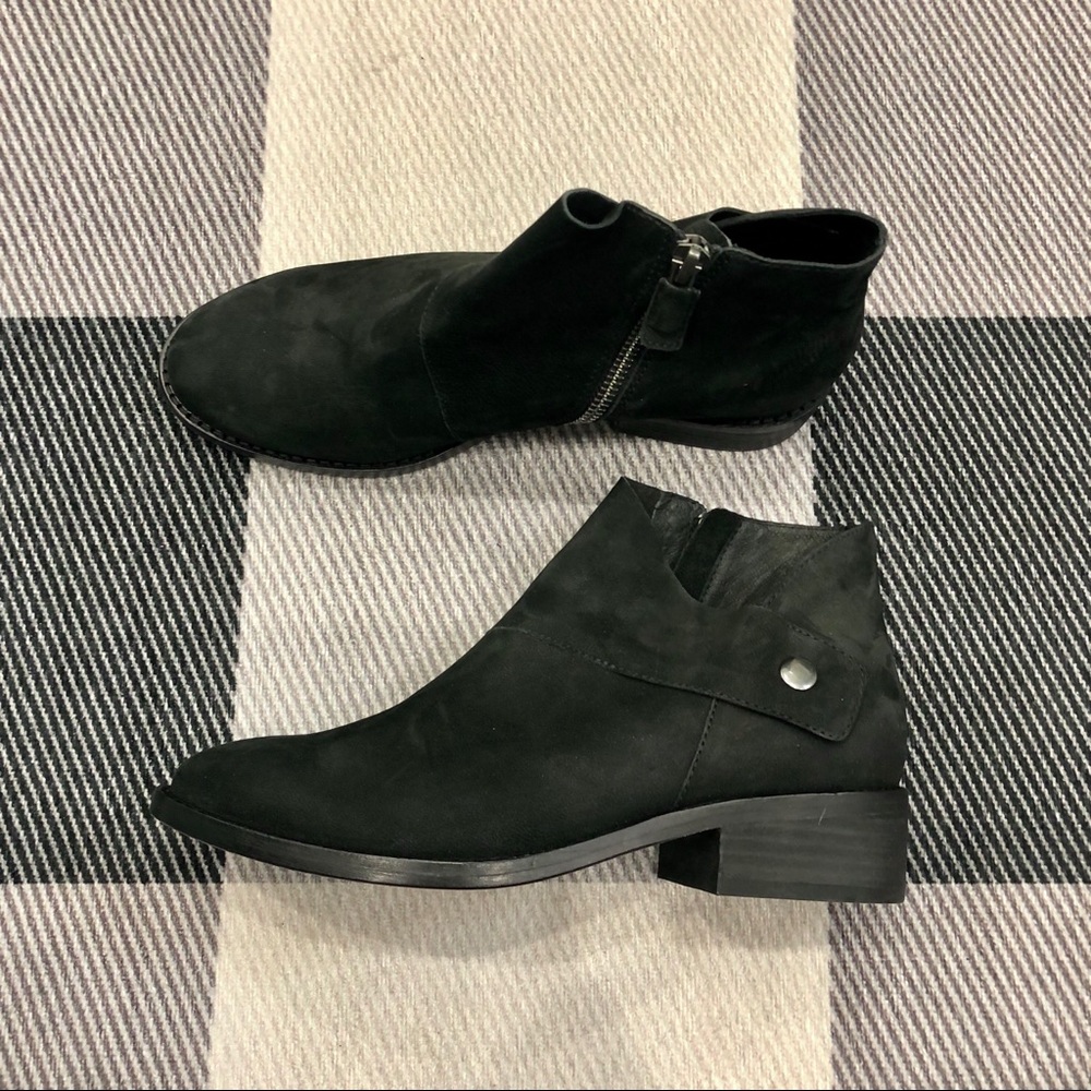 Eileen Fisher Nubuck Leather Ankle Boots 6.5 New